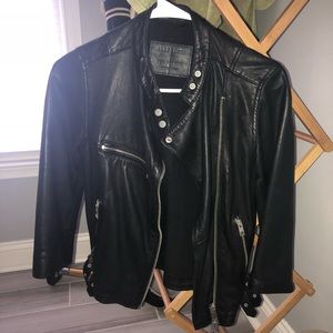 All Saints leather biker jacket
